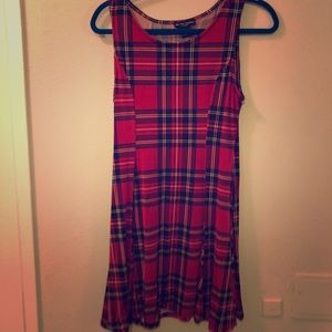 hot topic red plaid dress